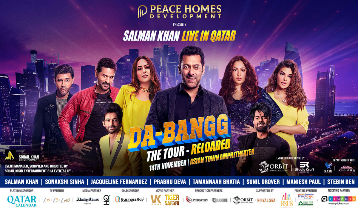 DaBangg The Tour Reloaded to Dazzle Doha with Salman Khan and Bollywood’s Biggest Stars